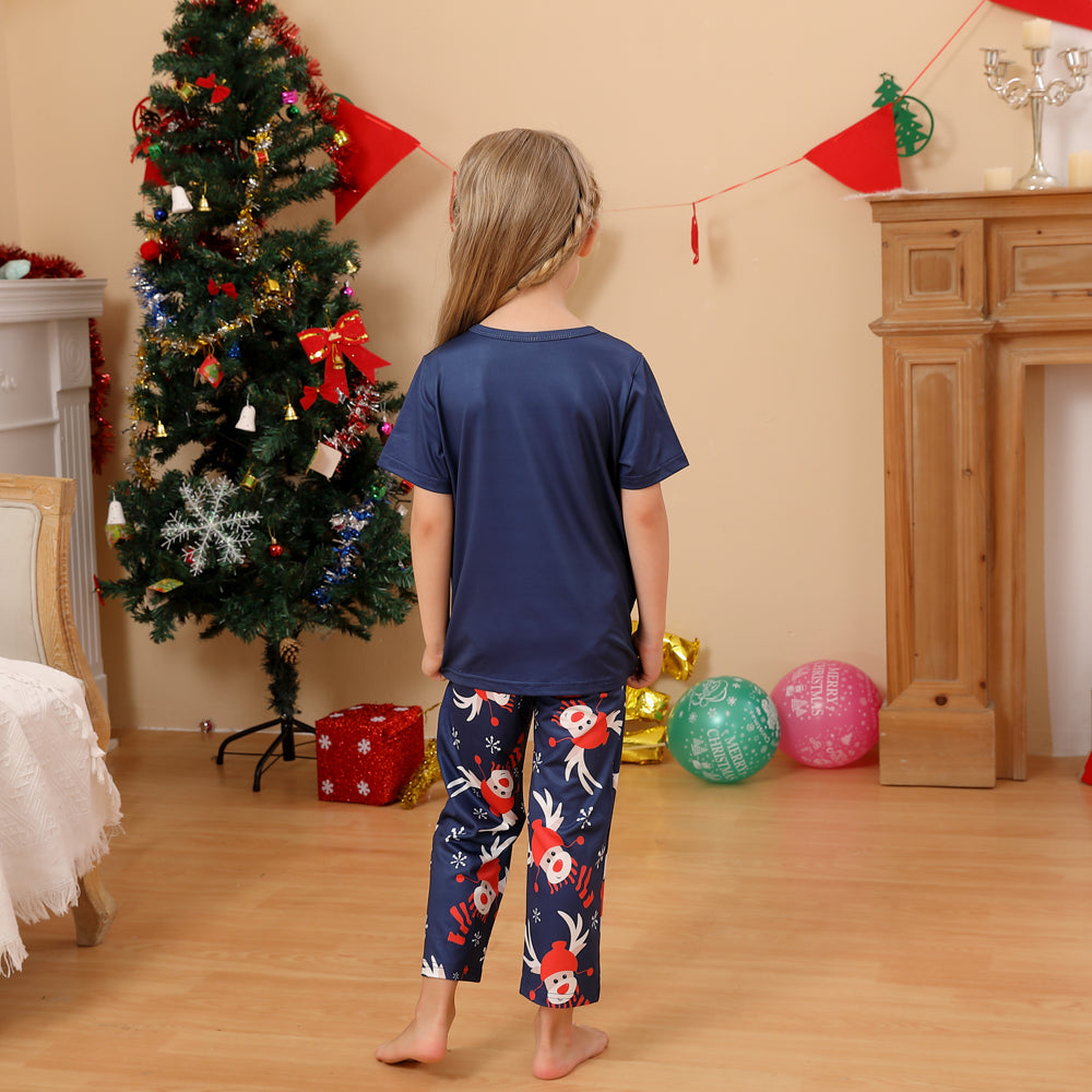 Family Matching children's Christmas pajamas parent-child outfit