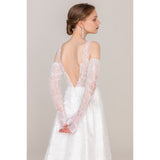 A-Line Knee Length Tulle Lace Wedding Dress CW2416