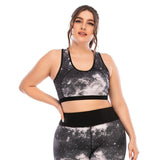 Plus size sports bra top for women skinny yoga pants