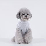 Twisted yarn sleeveless knit pet sweater Autumn/winter new cat cute wind teddy Pome dog sweater