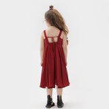 Strap chiffon dress parent-child dress for Mom and Me