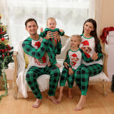 Christmas theme parent-child pajamas set