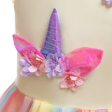 New Children's Dress Princess Flower Girl Wedding Dress Unicorn Children's Dress