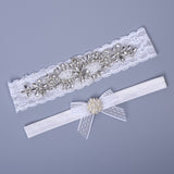 Rhinestone Pearl Garter bridal wedding accessories