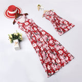 Women's clothing mother daughter parent-child clothing vest dress long skirt