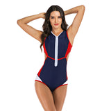 Sexy Siamese surfing suit sleeveless swimsuit