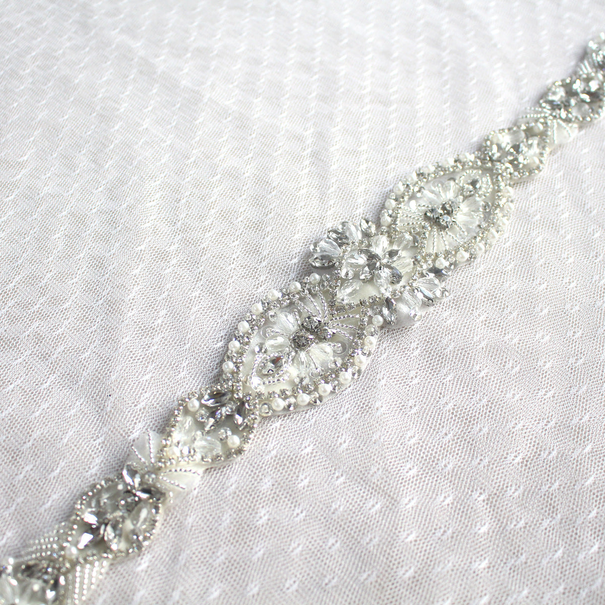 Exquisite Pearl Rhinestone vintage bridal belt