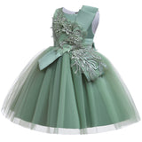 Children's Girls' Fluffy Mesh Catwalk Dress Performance Dress Princess Dress