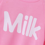New mother-daughter parent-child outfit pink sweater