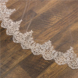 Lace double-layer veil