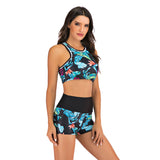 Printed sports swimsuit women's bikini