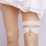 Bridal mesh lace garter