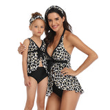 Vest swimsuit cover belly slimming swimsuit for Mom and Me