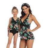 Vest swimsuit cover belly slimming swimsuit for Mom and Me