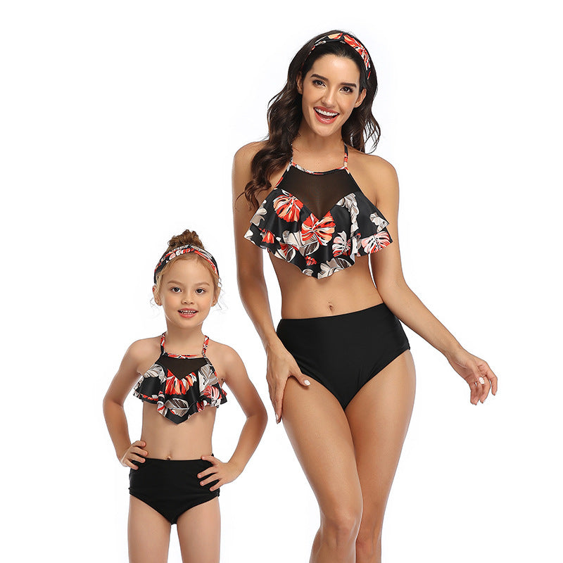 Parent-child swimsuit subbikini for Mom and Me