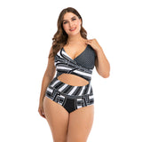 One-piece swimsuit plus size hollow-out swimwear
