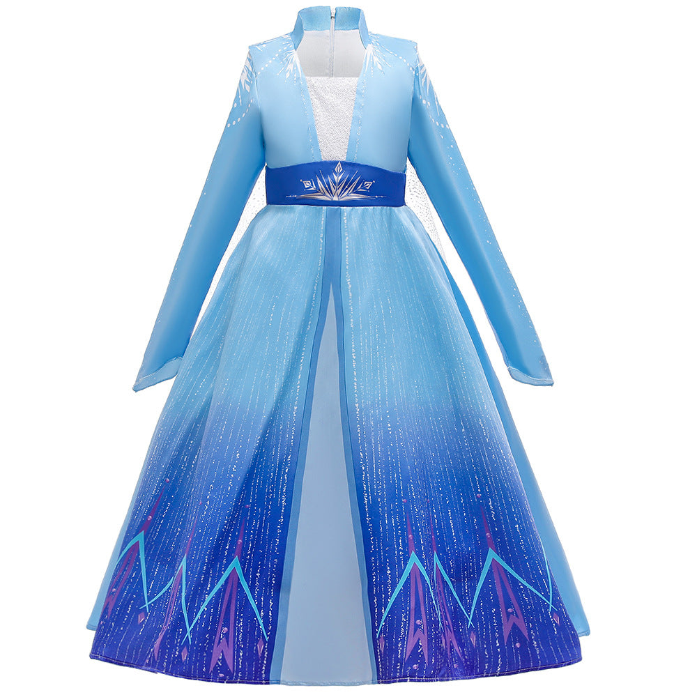 Frozen Children Elsa Dress Performance Dress