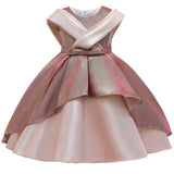 Children's Forged Cloth Bow Princess Dress Piano Performance Dress