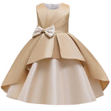 New Children's Dress Bowknot Sleeveless Princess Dress