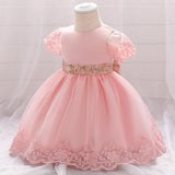 Baby Children's Birthday Sequin Belt Fluffy Princess Dress Skirt
