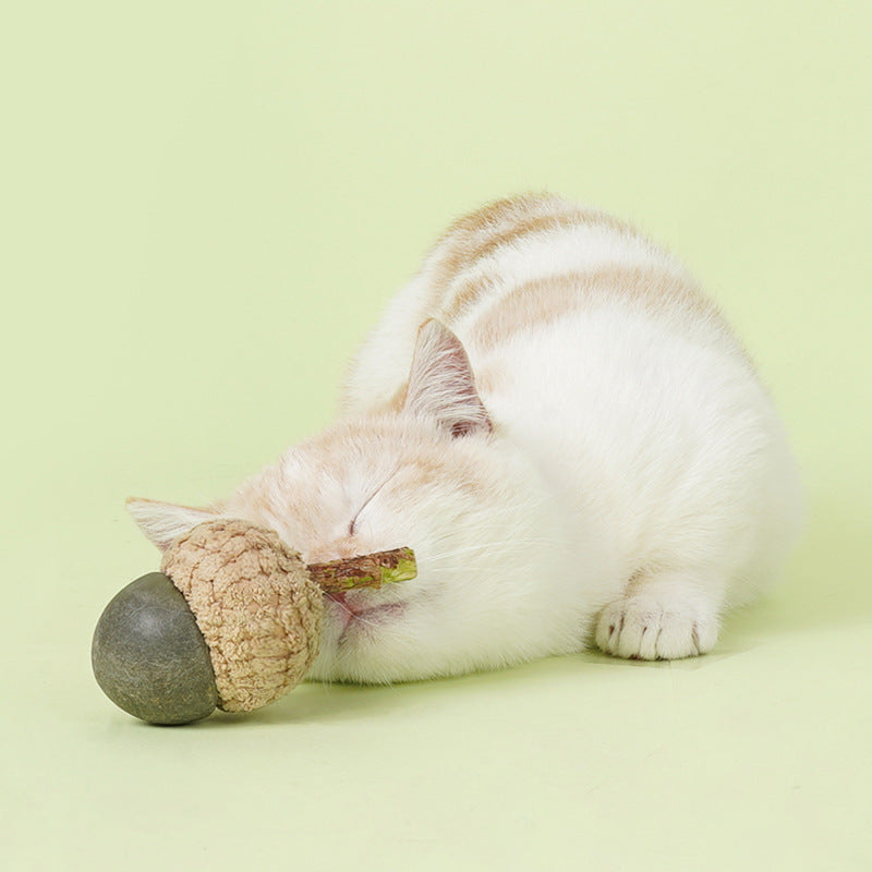 Acorn cat Mint toy cat toy self hi tease cat artifact tease cat toy bite resistant molar toy