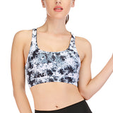 Printed running workout pants skinny yoga clothes bra