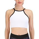 Print yoga pants simple camisole top bra