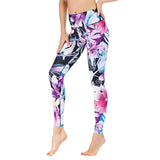 Yoga clothes flower print sports bra pants