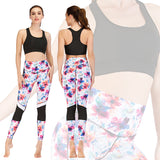 Running fitness clothes printed pants sports bra