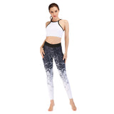 Print yoga pants simple camisole top bra