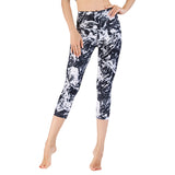 Running printing workout clothes top bra yoga pants