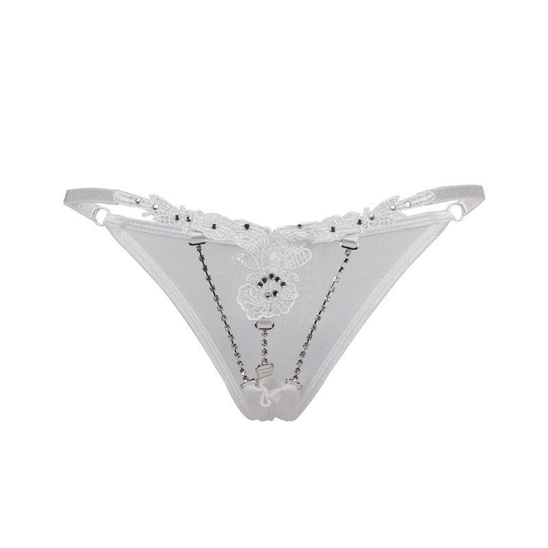 Sexy lingerie adult supplies rhinestone-encrusted sexy thong