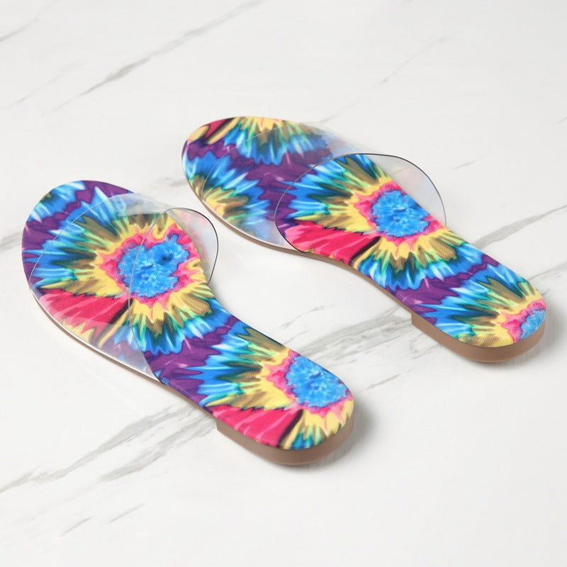 All-matching low heel sandals and slippers casual sandals large size women's sandals