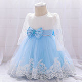 Bow Tie Princess Dress Girls First Birthday Dress