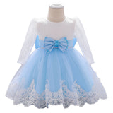 Bow Tie Princess Dress Girls First Birthday Dress