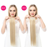 Fashion wig set long straight hair one-piece invisible seamless hair extension