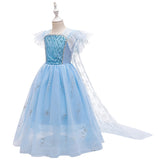 Frozen Princess Elsa Dress Halloween Costume Girls Dress