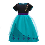 Children's Snow And Ice 2 Princess Anna Dress Cloak Halloween Dress Two-piece Set
