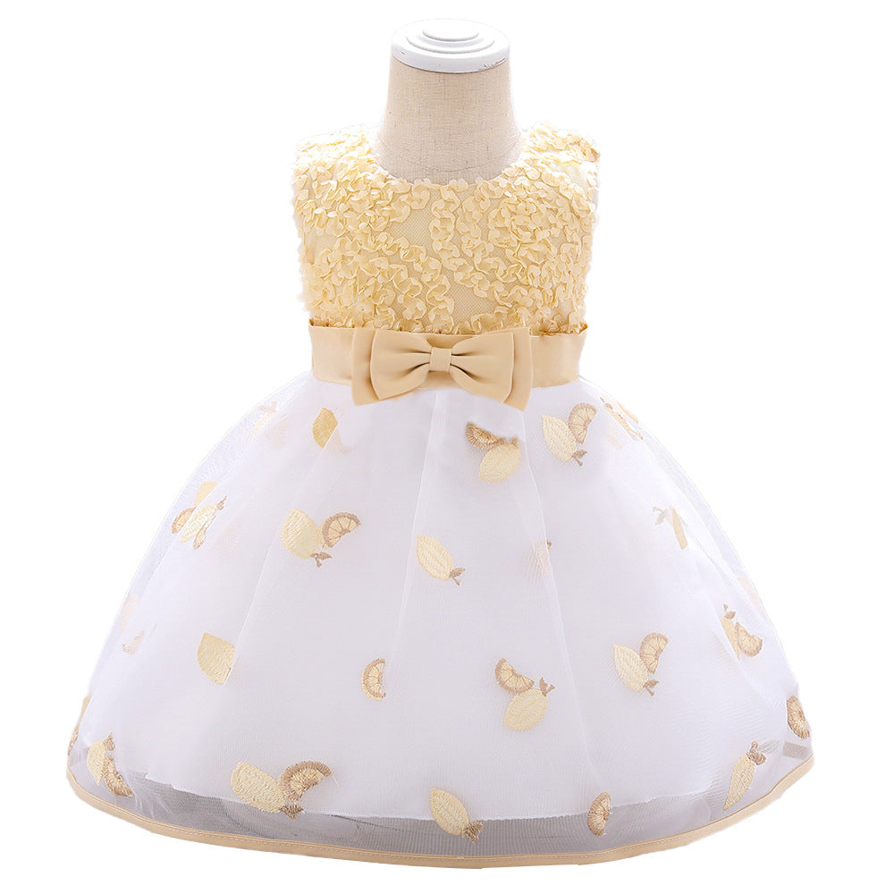 Children's First Birthday Bow Princess Dress