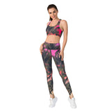 Running exercise yoga clothes top tights