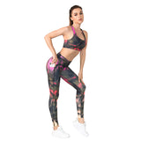 Running exercise yoga clothes top tights