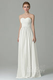Sheath Floor Length Chiffon Bridesmaid Dress