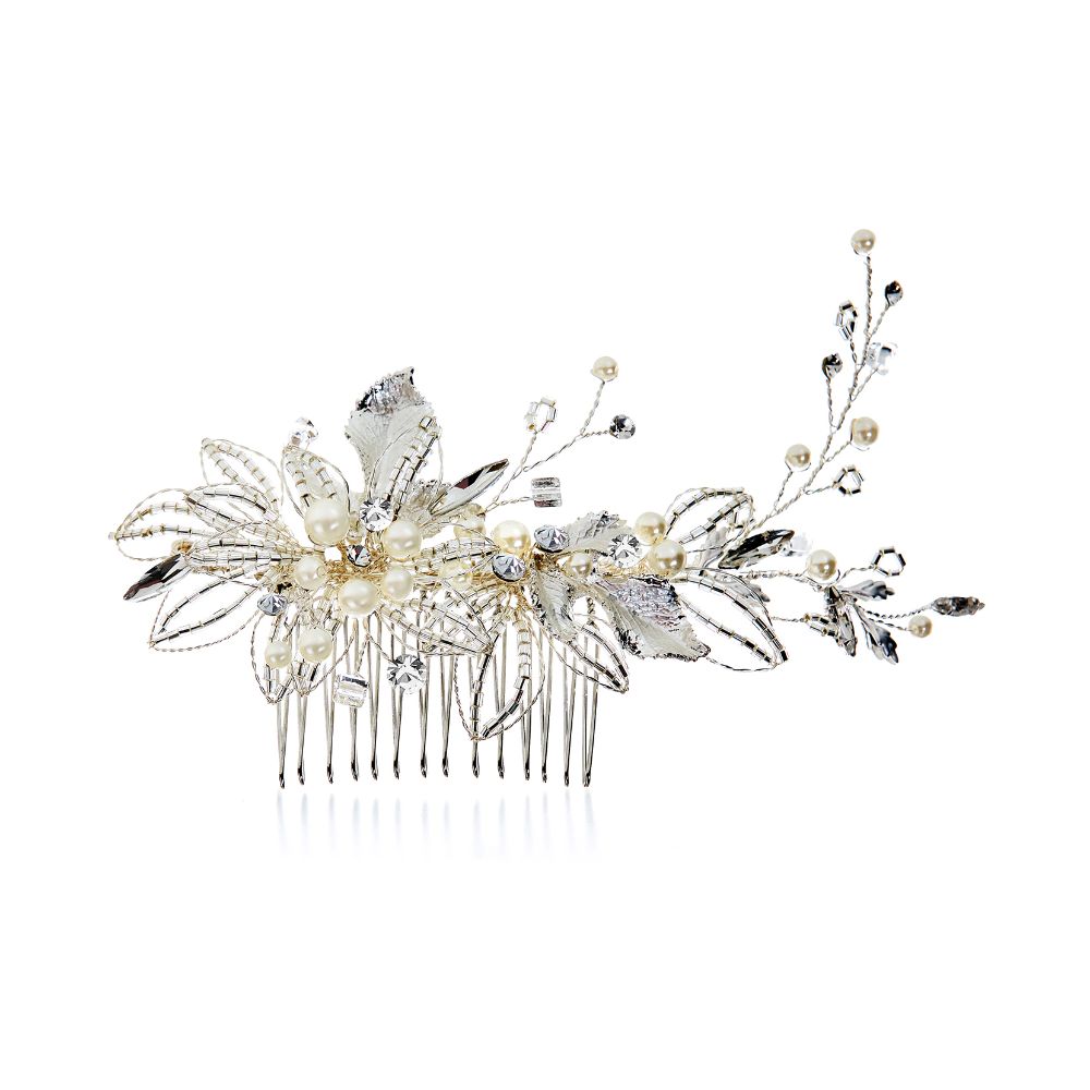 Charming Alloy Hair Combs With Imitation Pearl AH17040