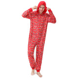 Family one-piece Christmas pajamas parent-child outfit