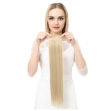 Fashion wig set long straight hair one-piece invisible seamless hair extension