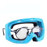Riding magnetic goggles double-layer protection can be put into glasses