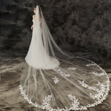 long tail veil wedding accessories