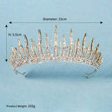 Bridal tiara alloy rhinestone vintage crown