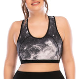 Plus size sports bra top for women skinny yoga pants