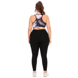 Tight plus size yoga clothes vest bra sports pants